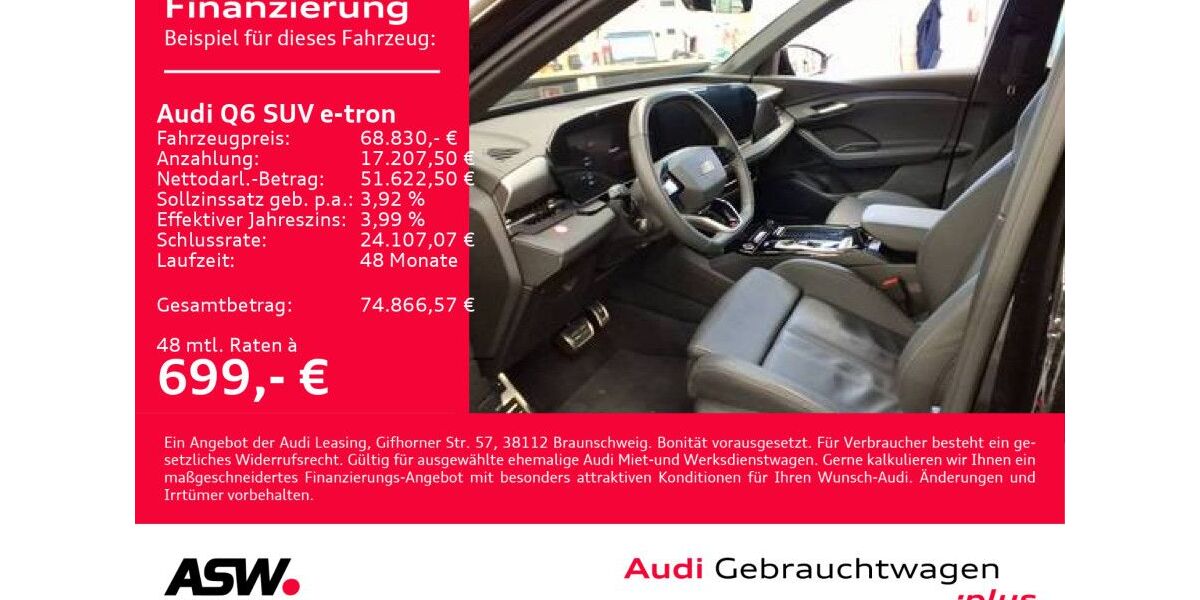 Audi Q6 e-tron 9.500 km 68.830 &euro; Heilbronn 74074