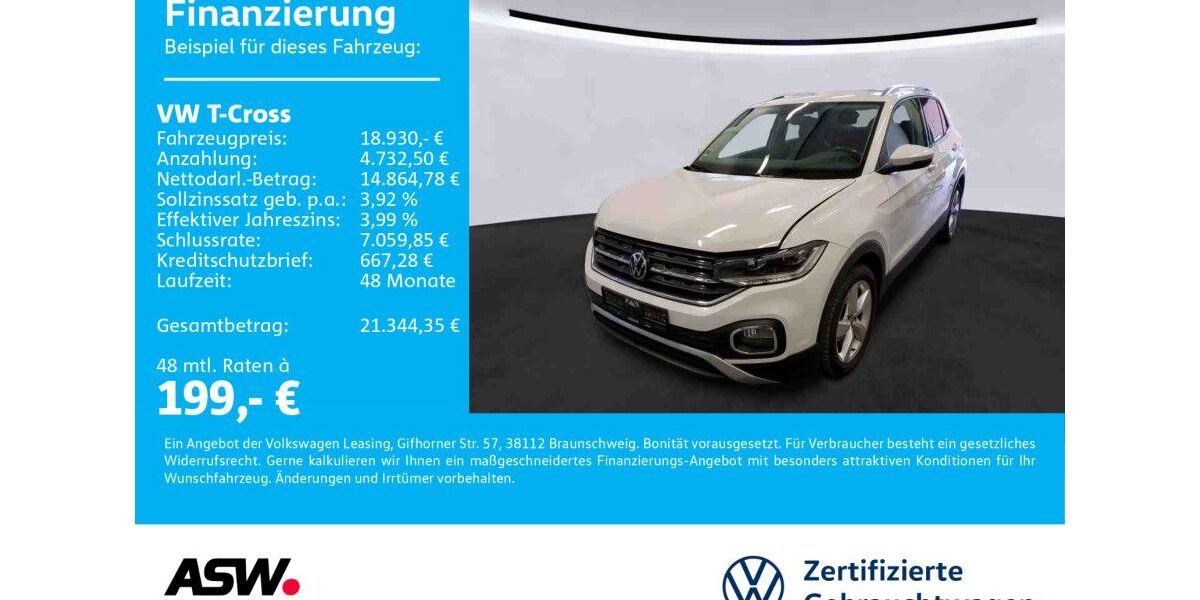 VW T-Cross 68.300 km 17.460 &euro; Sinsheim 74889
