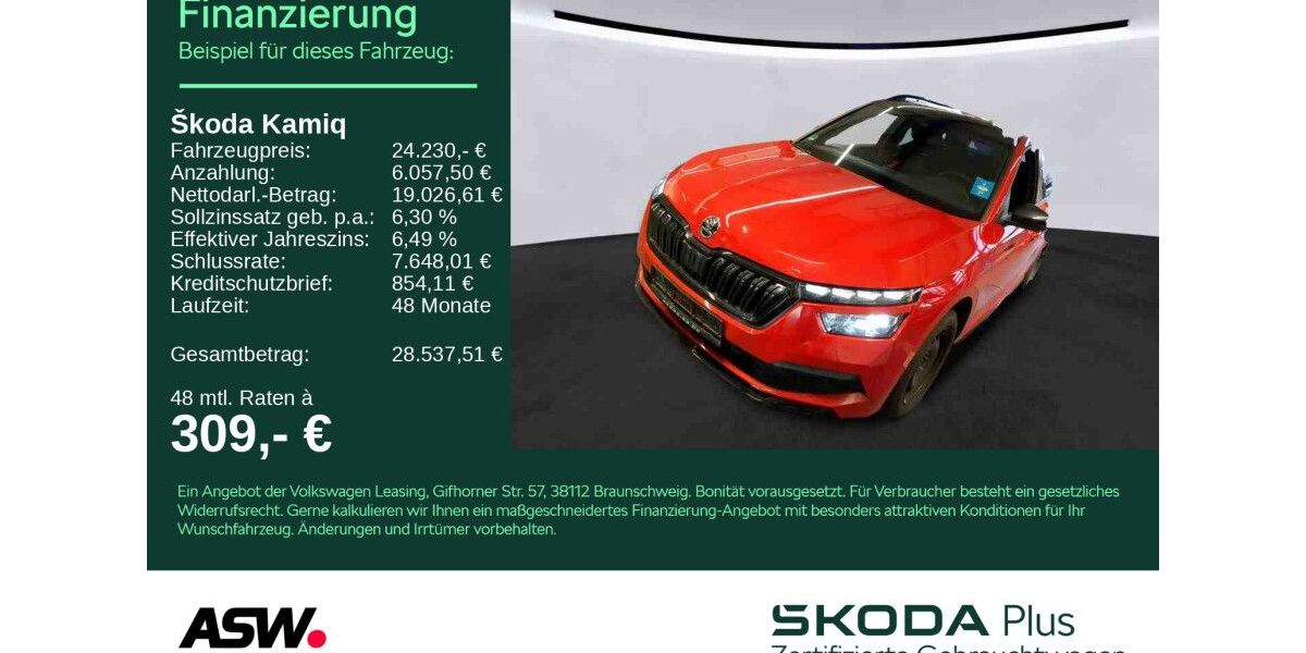 Skoda Kamiq 44.990 km 24.230 &euro; Heilbronn 74076