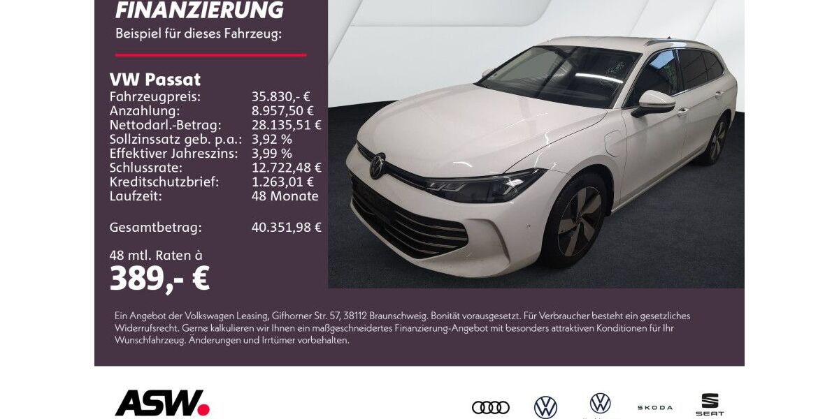 VW Passat Variant 25.500 km 35.330 &euro; Weinsberg 74189