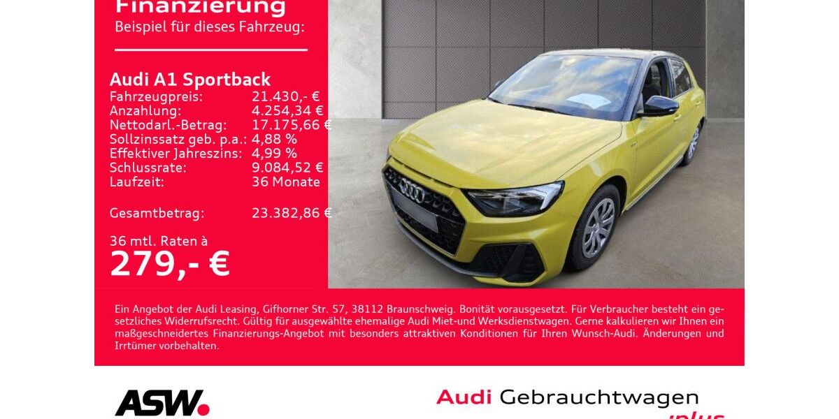 Audi A1 47.300 km 19.960 &euro; Heilbronn 74074