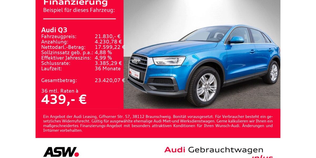 Audi Q3 59.300 km 21.830 &euro; Heilbronn 74074