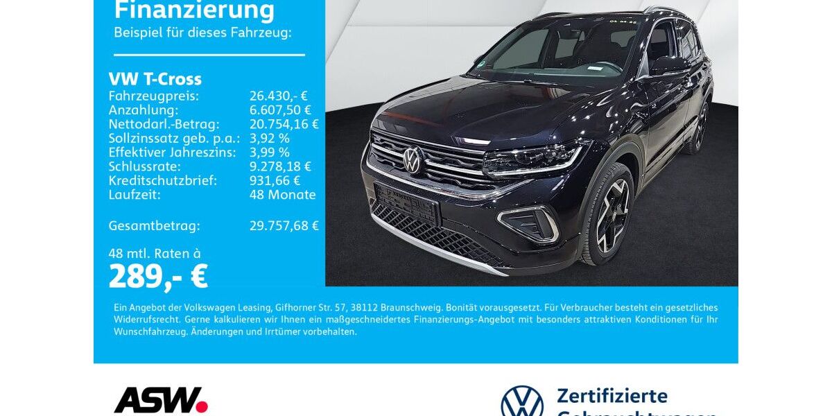 VW T-Cross 13.990 km 26.430 &euro; Neckarsulm 74172