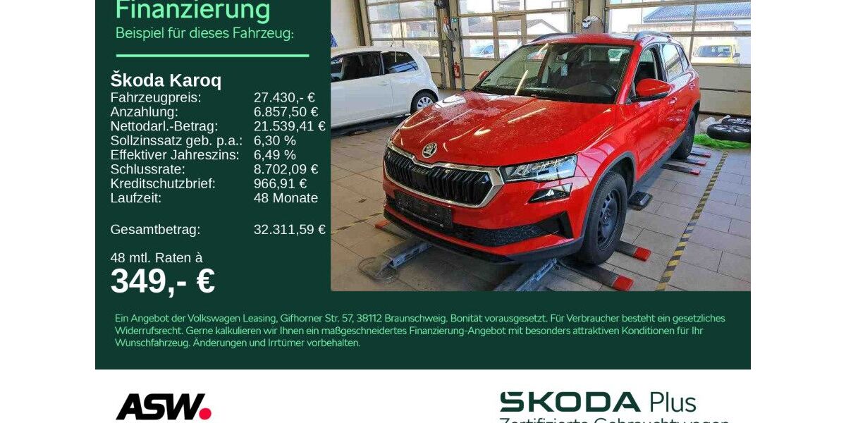Skoda Karoq 79.100 km 27.430 &euro; Bad Rappenau 74906