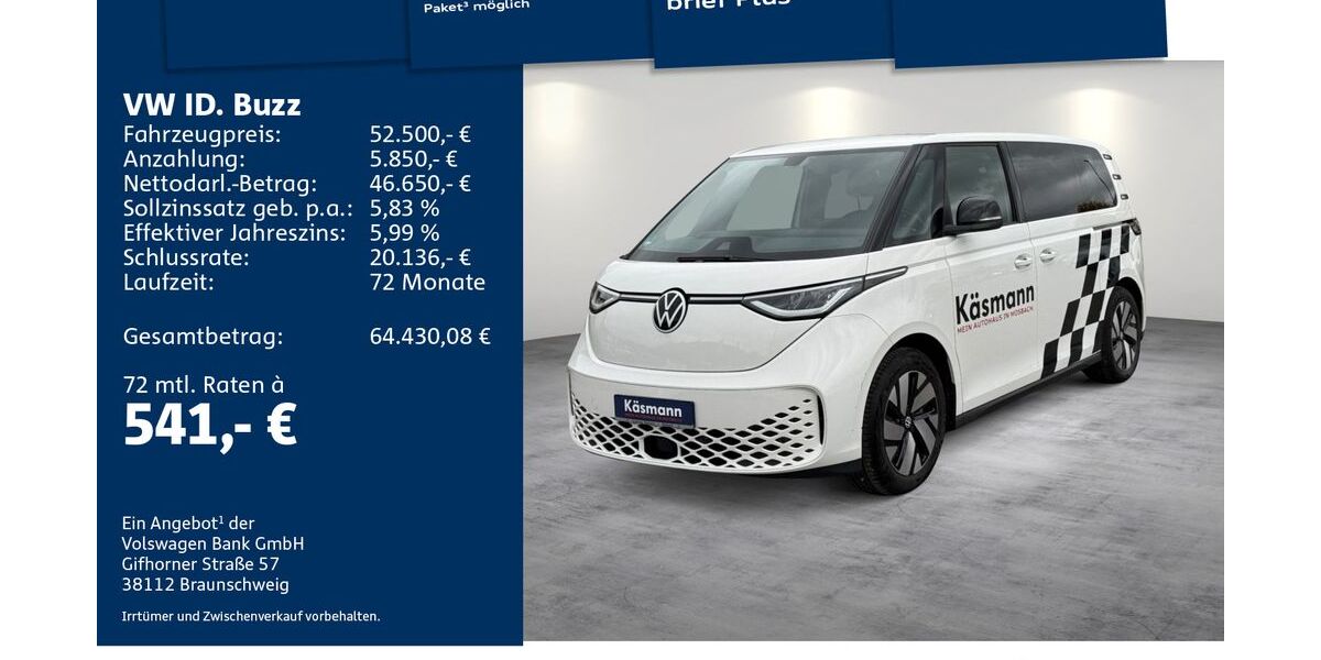 VW ID. Buzz 7.500 km 51.990 &euro; Mosbach 74821