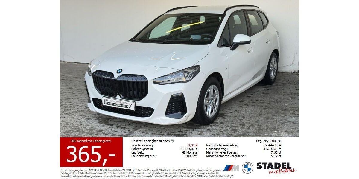 BMW 220 Active Tourer 23.558 km 31.849 &euro; Heilbronn 74074