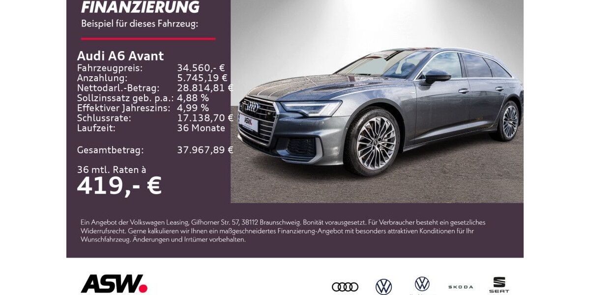 Audi A6 81.500 km 34.560 &euro; Weinsberg 74189