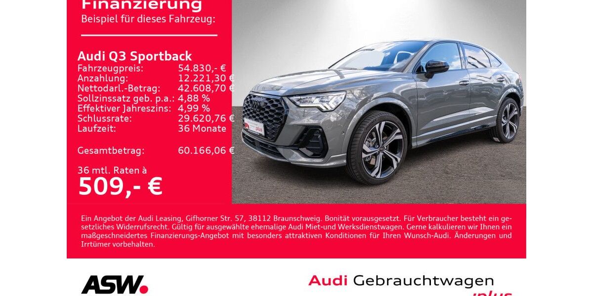Audi Q3 14.800 km 53.930 &euro; Heilbronn 74074