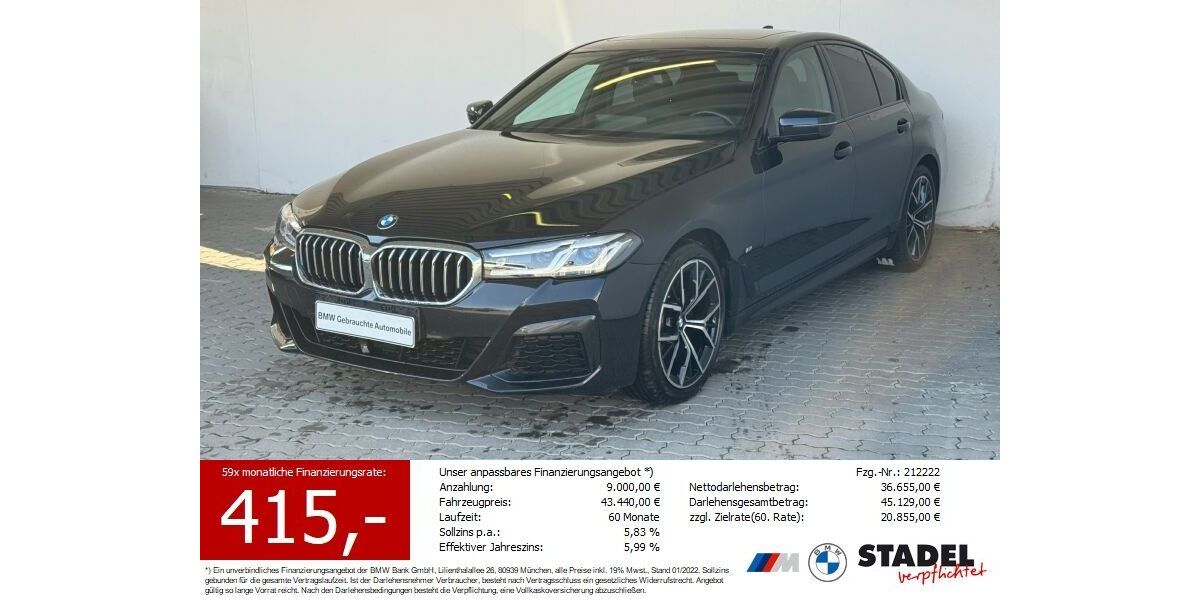 BMW 520 49.211 km 40.880 &euro; Heilbronn 74074