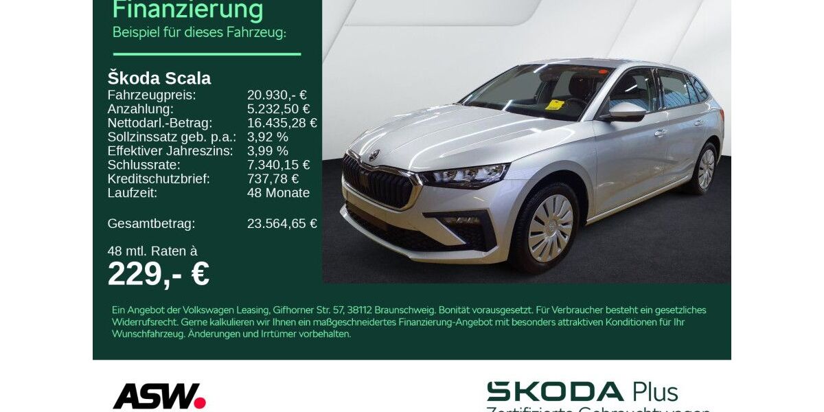 Skoda Scala 22.300 km 20.930 &euro; Sinsheim 74889