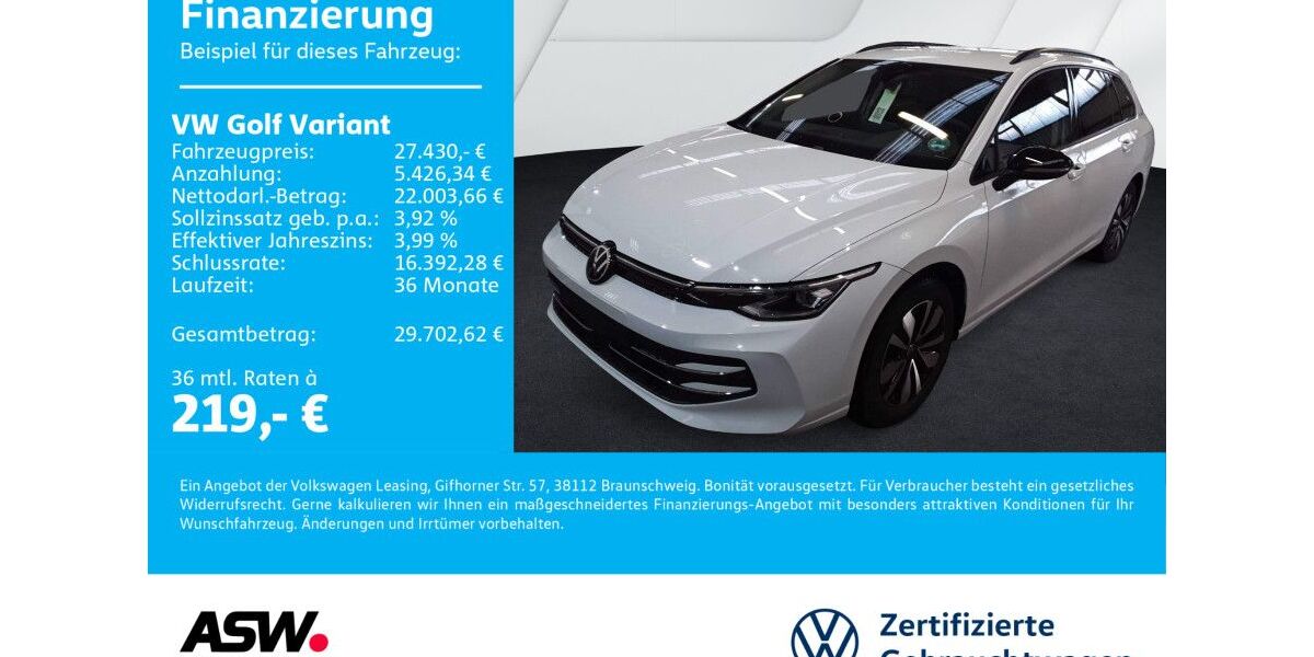 VW Golf 25.500 km 27.430 &euro; Bad Rappenau 74906