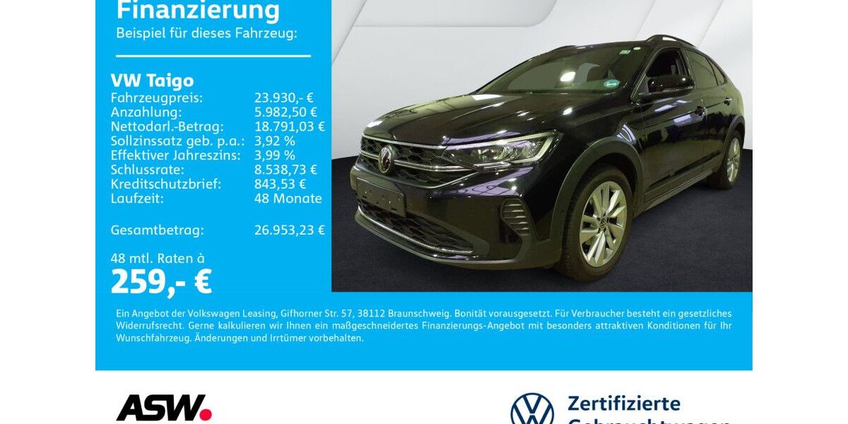 VW Taigo 22.800 km 23.930 &euro; Neckarsulm 74172