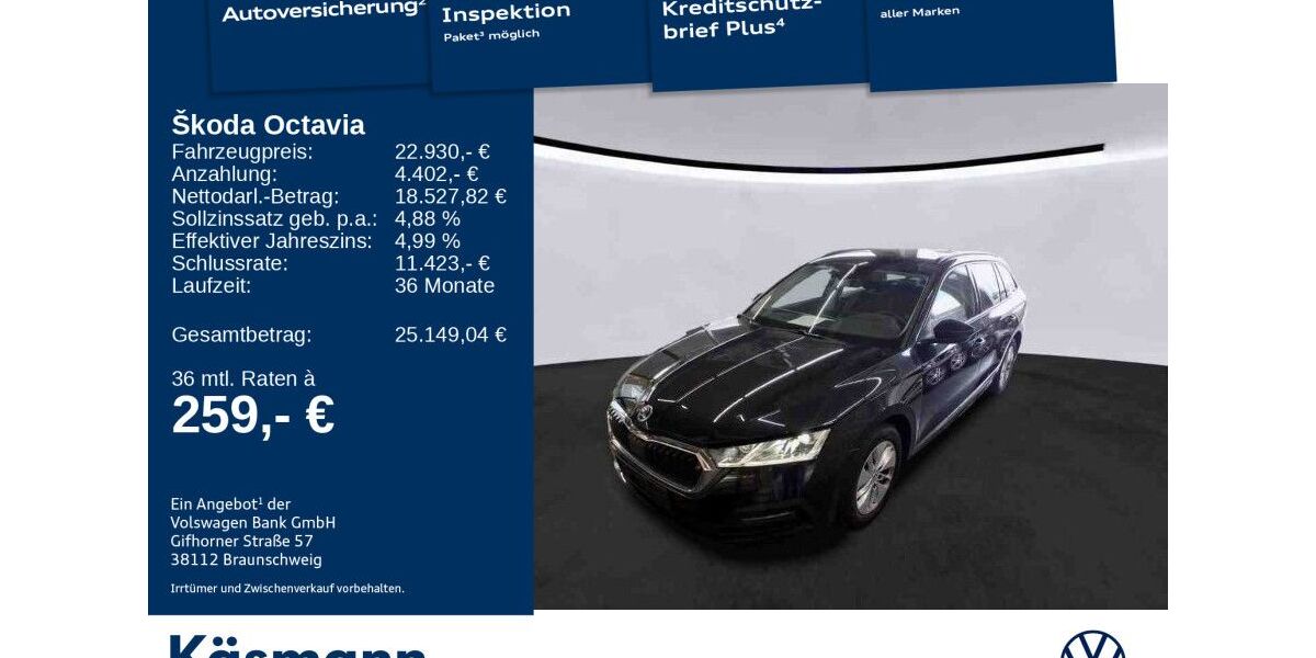 Skoda Octavia 76.944 km 22.930 &euro; Mosbach 74821