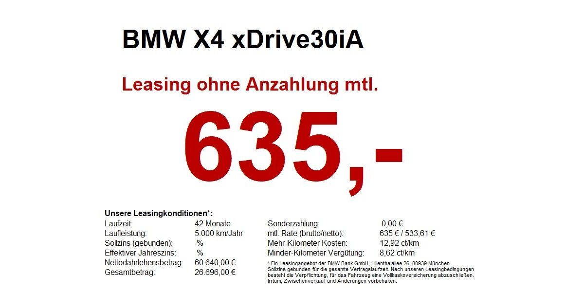 BMW X4 18.601 km 59.970 &euro; Heilbronn 74076