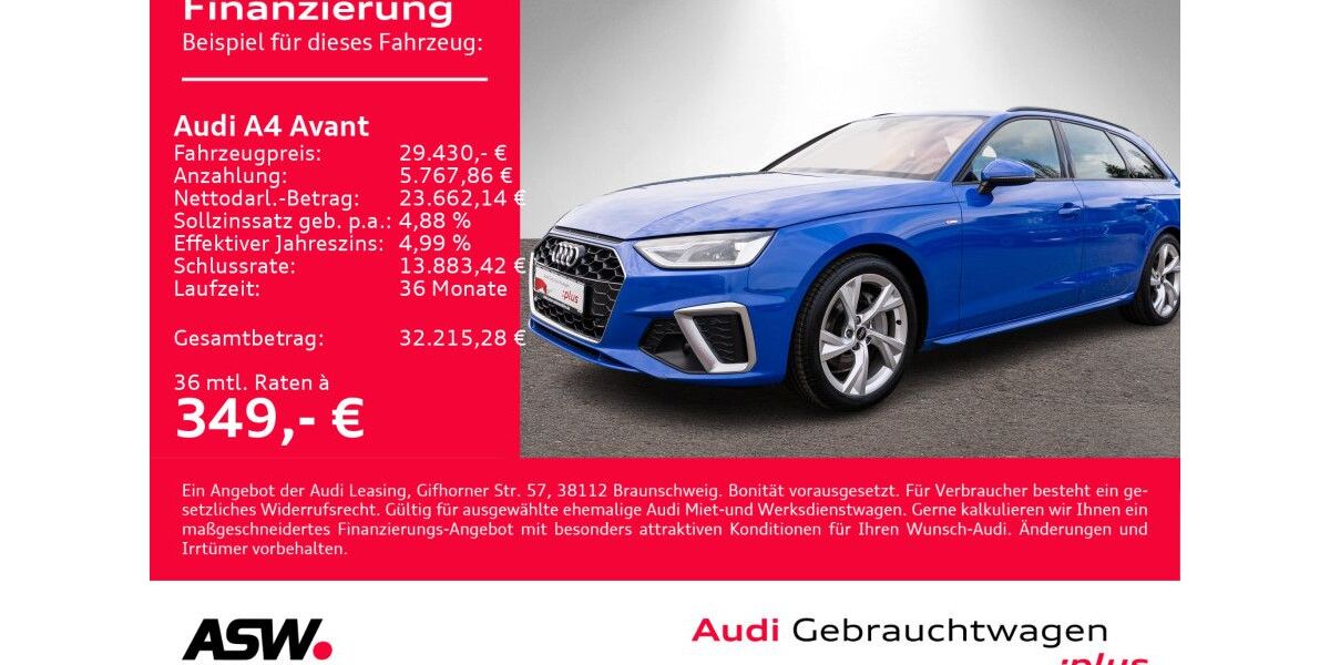 Audi A4 97.500 km 28.230 &euro; Heilbronn 74074