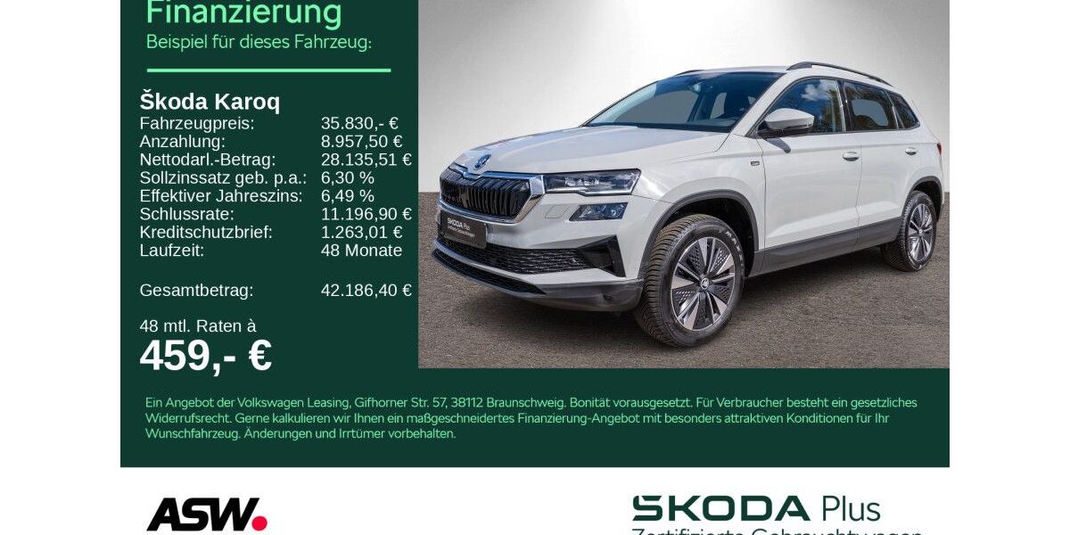 Skoda Karoq 24.300 km 35.830 &euro; Heilbronn 74076