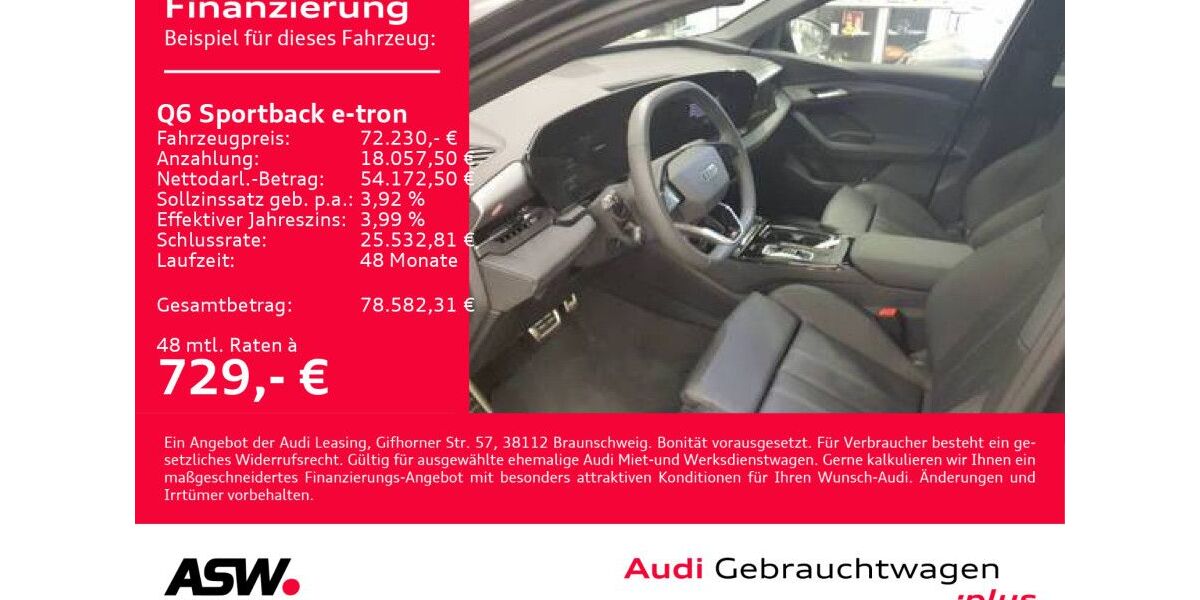 Audi Q6 e-tron 13.200 km 69.930 &euro; Heilbronn 74074