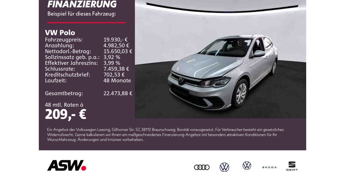VW Polo 17.400 km 19.230 &euro; Weinsberg 74189
