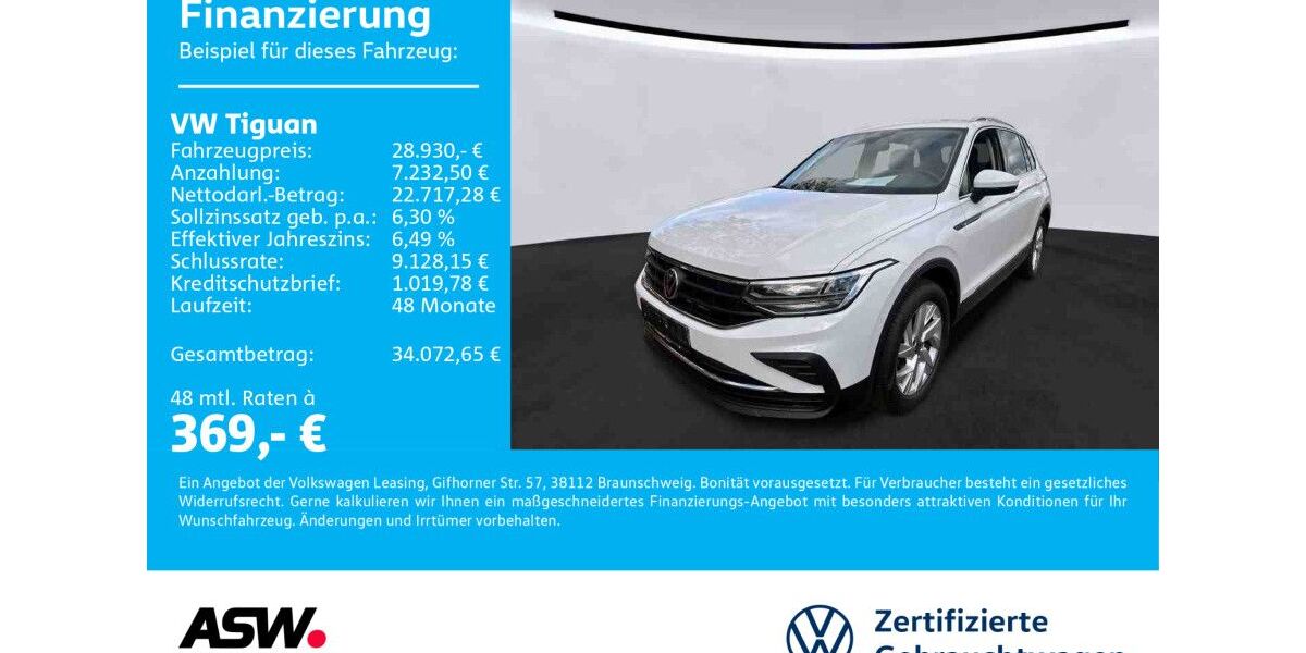 VW Tiguan 52.600 km 28.930 &euro; Bad Rappenau 74906