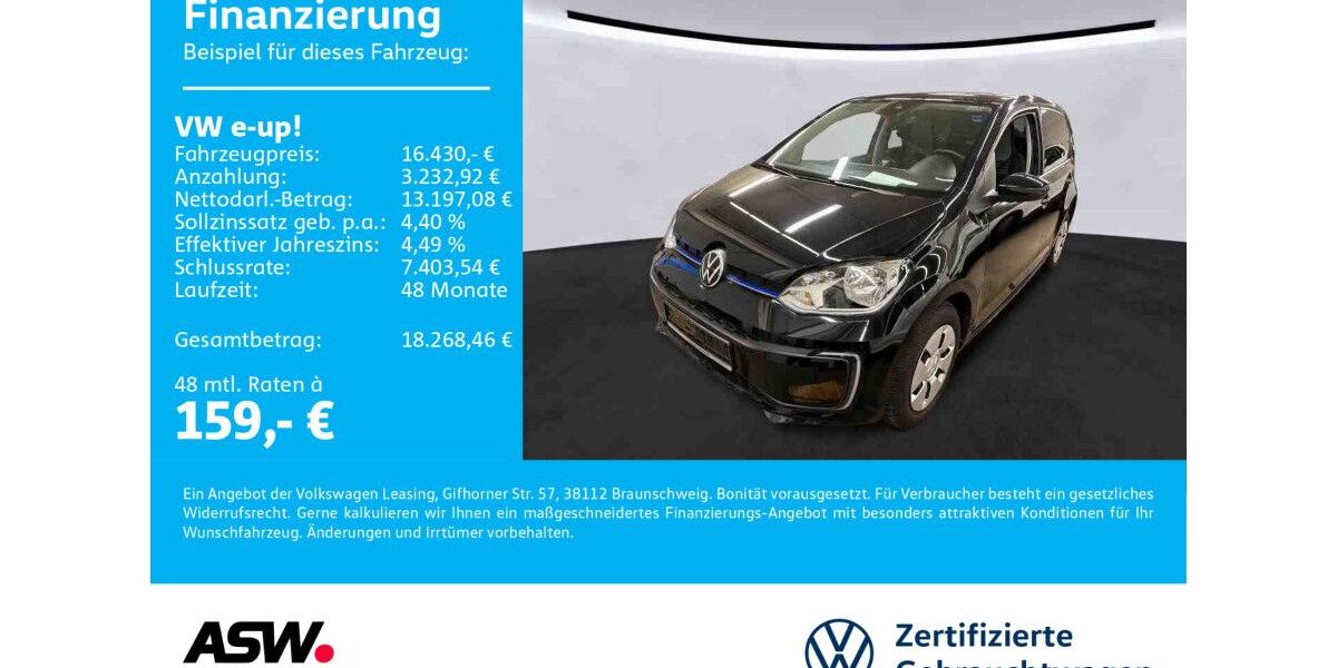 VW up! 18.200 km 16.430 &euro; Neckarsulm 74172