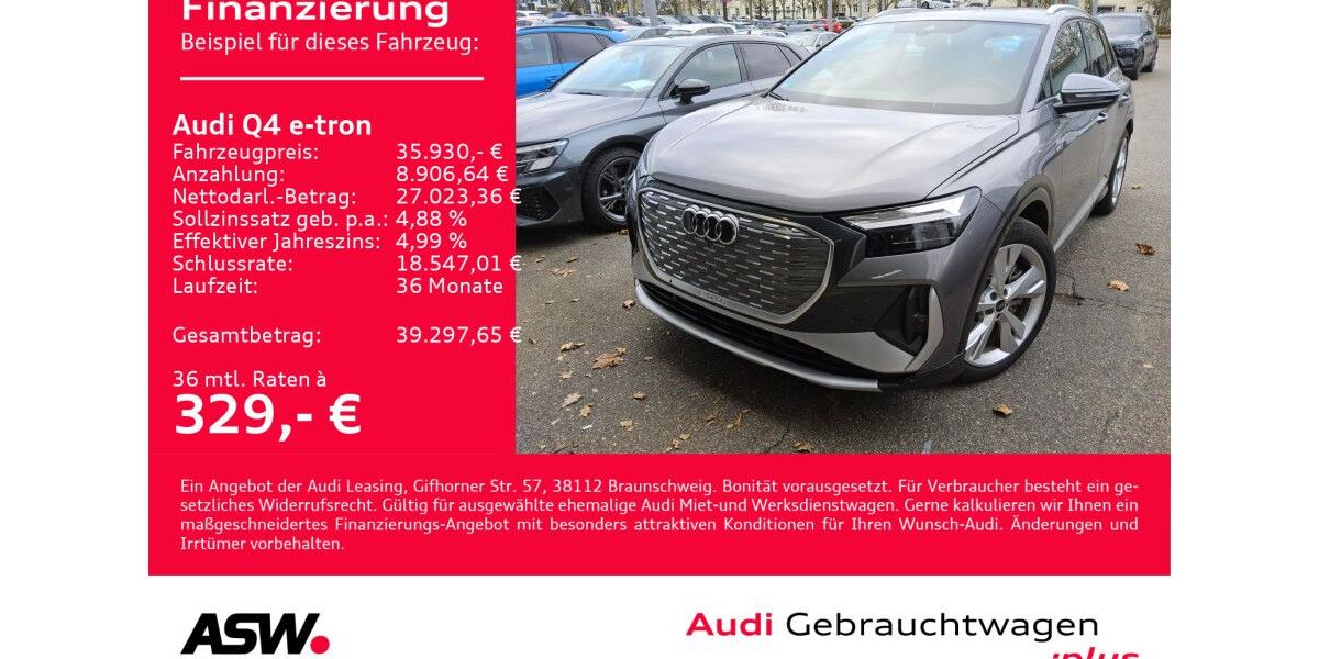 Audi Q4 e-tron 31.200 km 33.460 &euro; Heilbronn 74074
