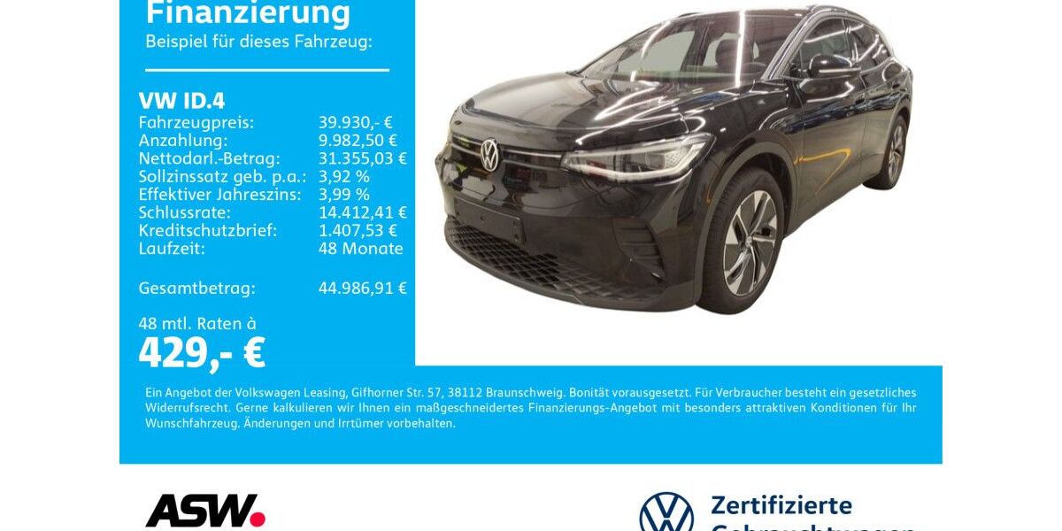 VW ID.4 8.500 km 39.930 &euro; Neckarsulm 74172