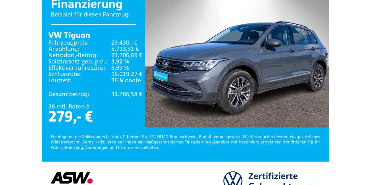 VW Tiguan 39.300 km 26.990 &euro; Bad Rappenau 74906