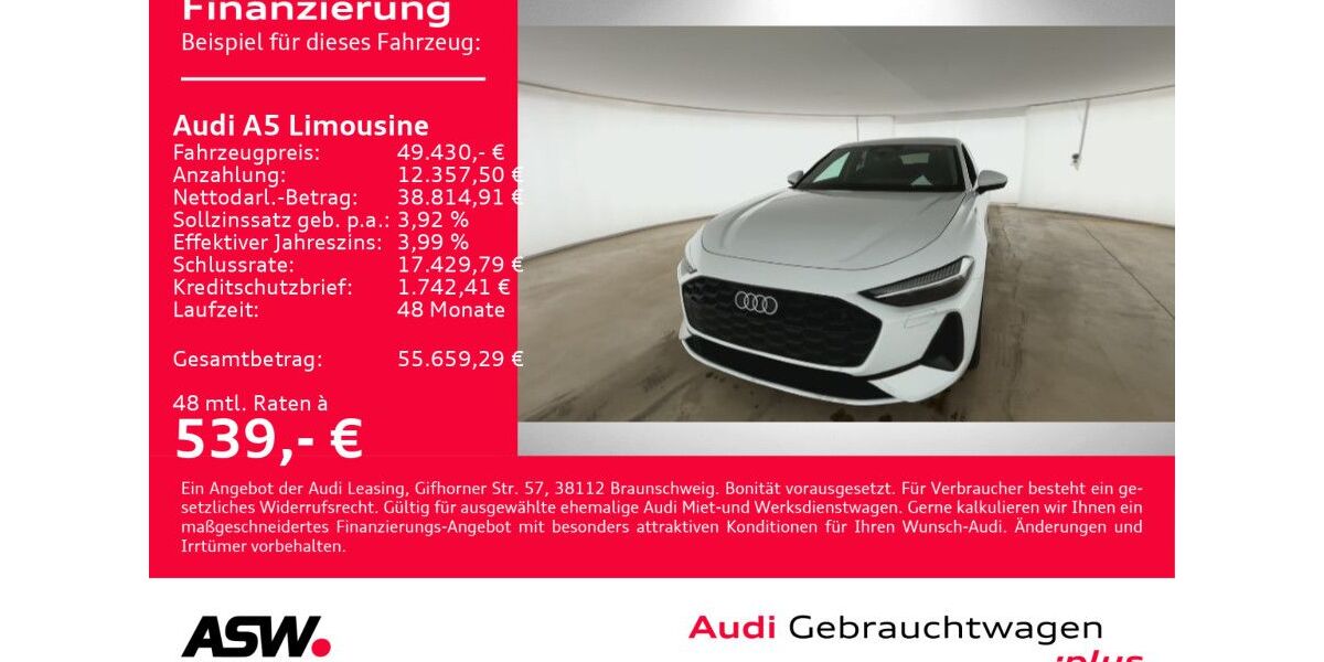 Audi A5 29.300 km 49.430 &euro; Heilbronn 74074