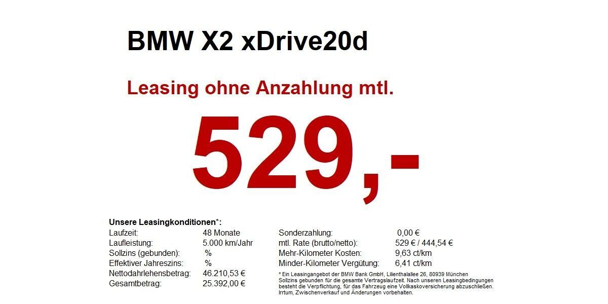 BMW X2 17.873 km 46.480 &euro; Bietigheim-Bissingen 74321