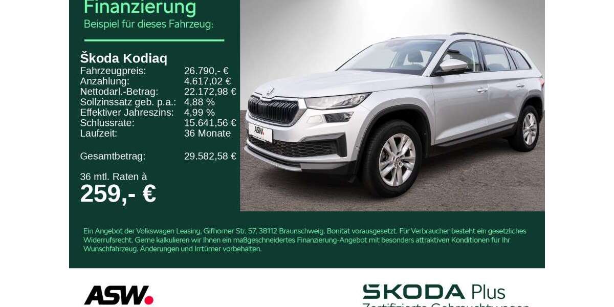 Skoda Kodiaq 113.500 km 26.790 &euro; Sinsheim 74889