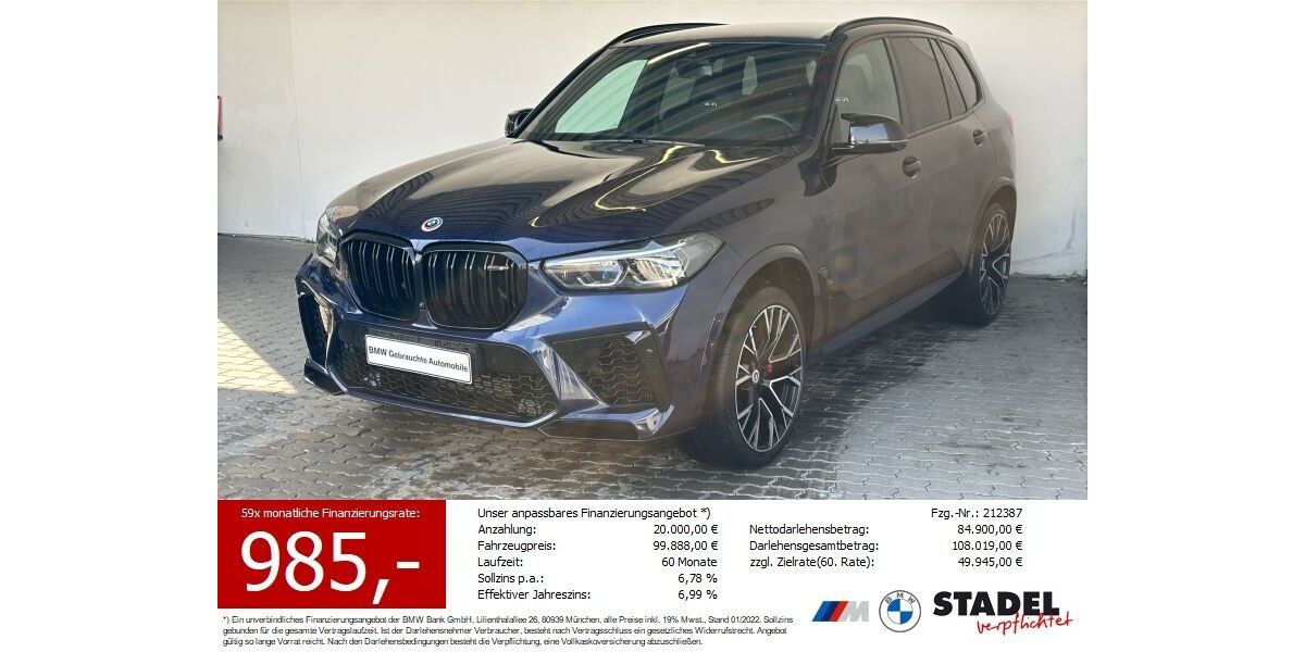 BMW X5 M 20.194 km 92.879 &euro; Heilbronn 74074