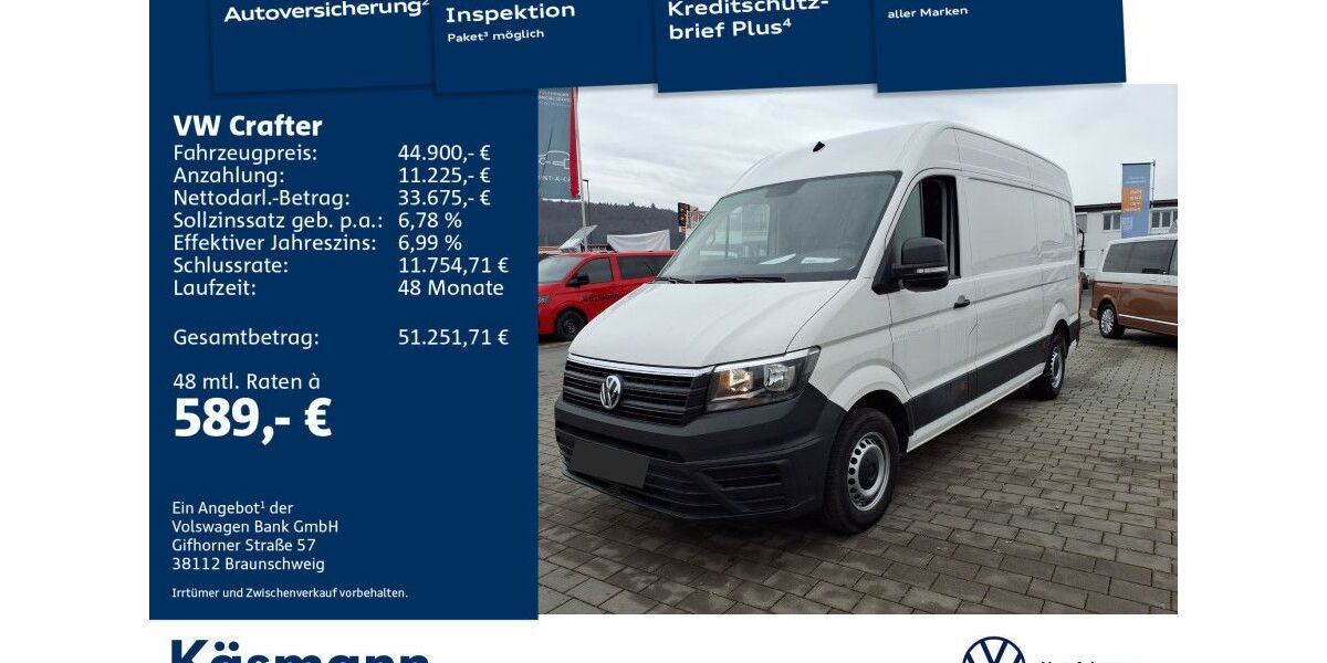 VW Crafter 38.114 km 37.970 &euro; Mosbach 74821