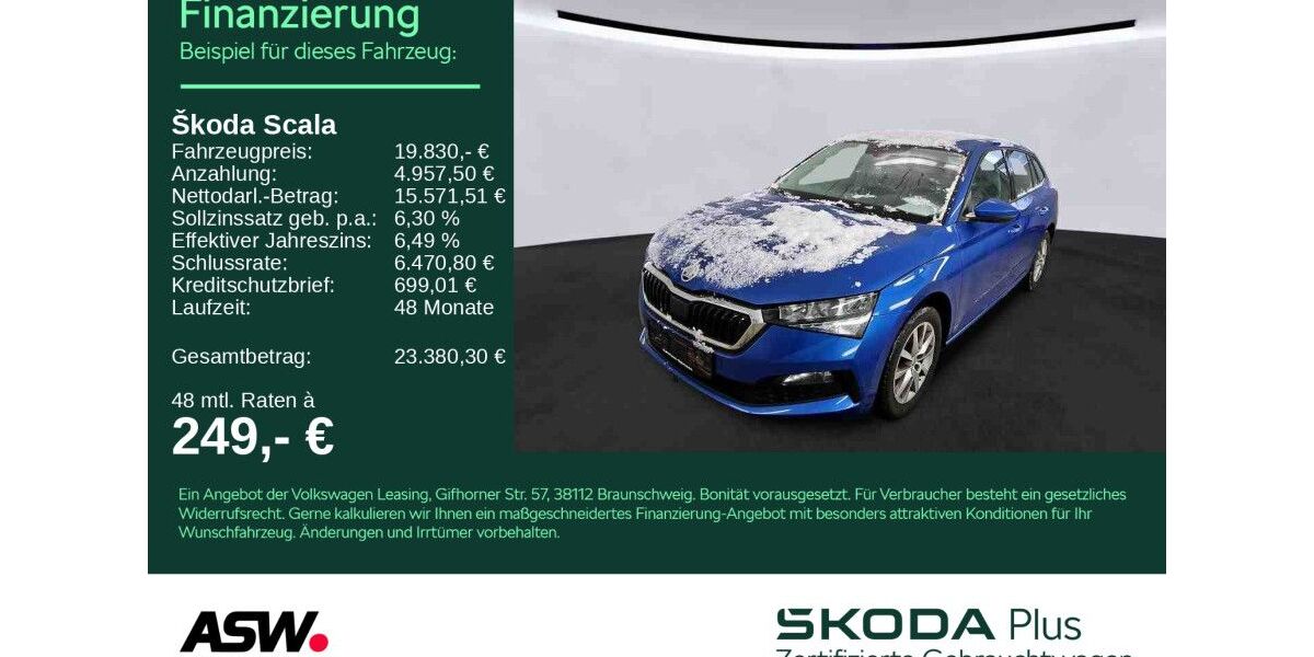 Skoda Scala 23.000 km 19.830 &euro; Heilbronn 74076