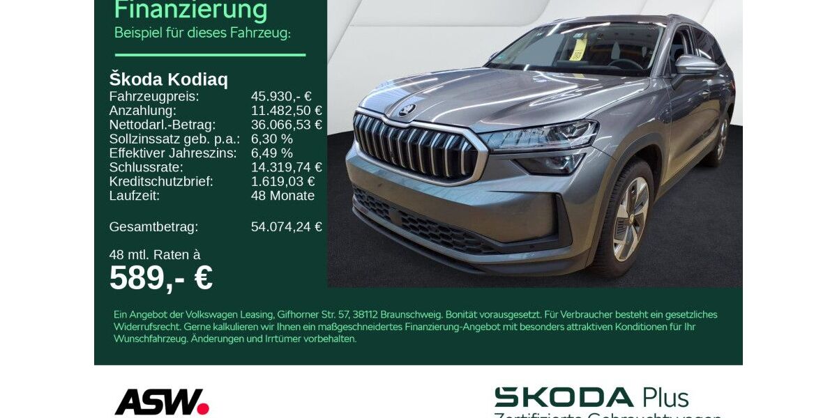 Skoda Kodiaq 21.990 km 45.930 &euro; Bad Rappenau 74906