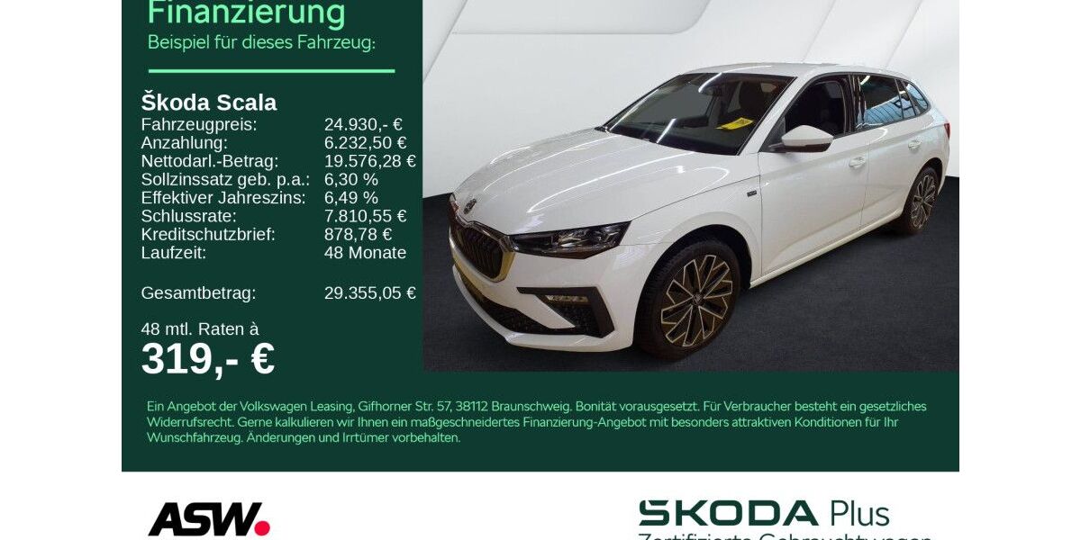 Skoda Scala 21.700 km 24.930 &euro; Bad Rappenau 74906