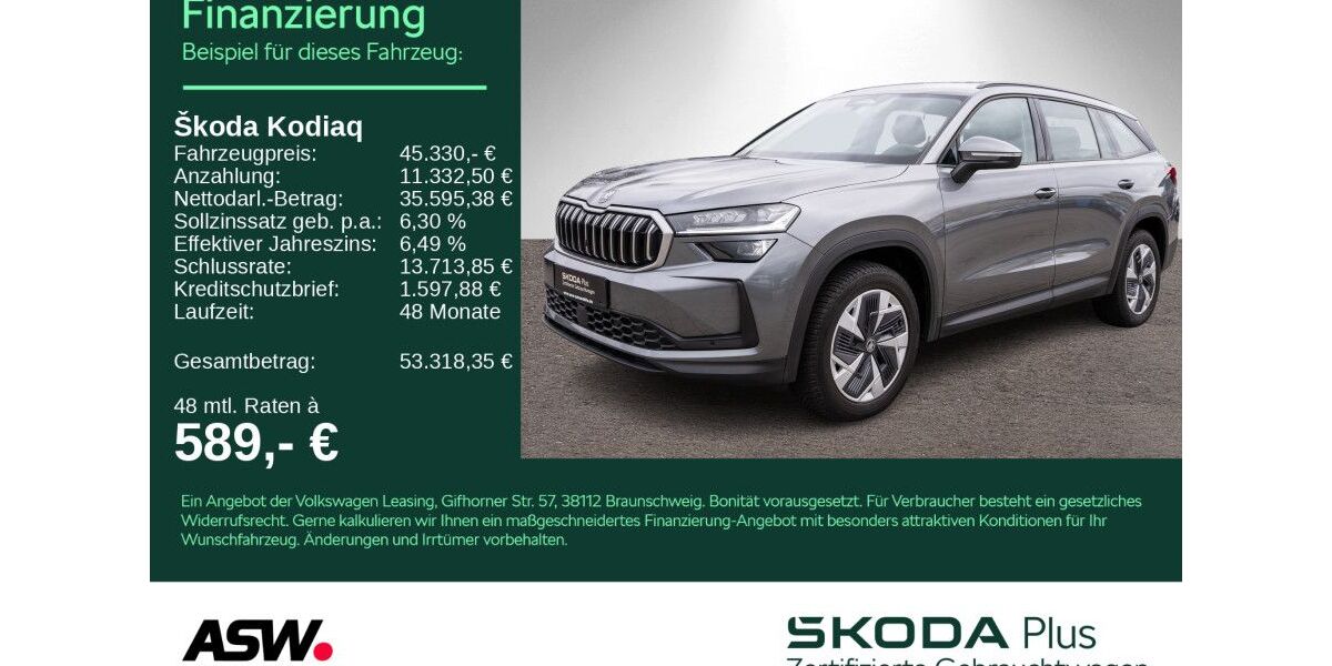Skoda Kodiaq 27.000 km 44.360 &euro; Bad Rappenau 74906