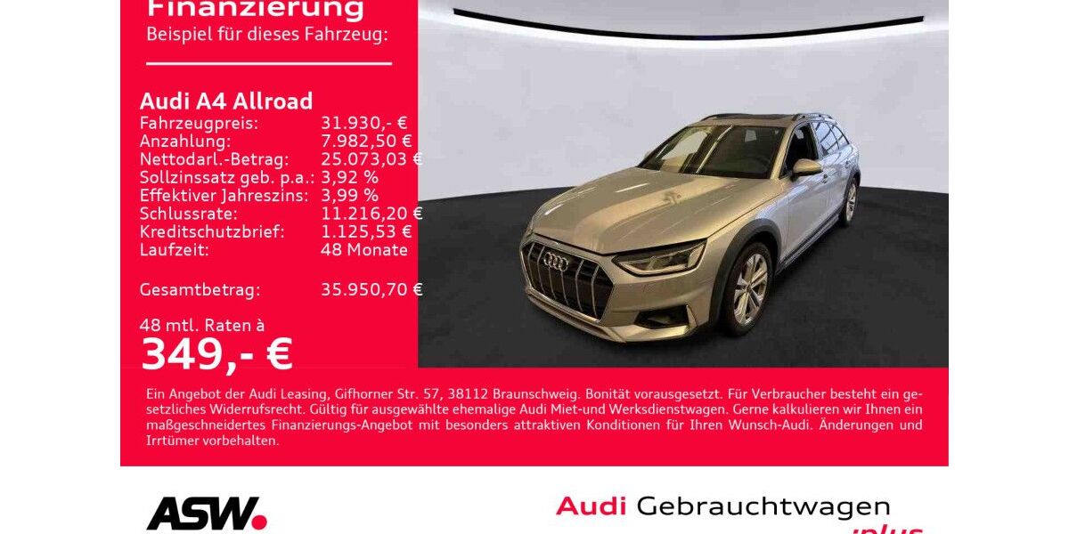 Audi A4 Allroad 84.400 km 30.860 &euro; Heilbronn 74074