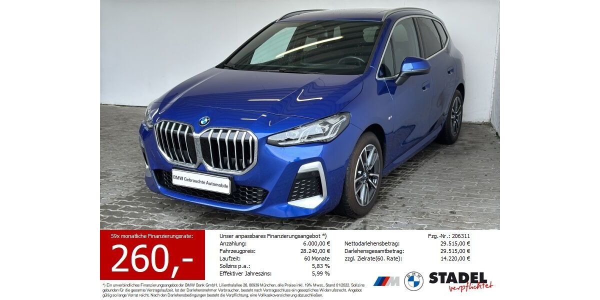 BMW 218 Active Tourer 48.035 km 25.379 &euro; Heilbronn 74074