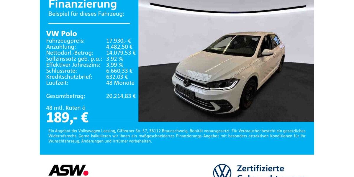 VW Polo 22.500 km 17.930 &euro; Sinsheim 74889