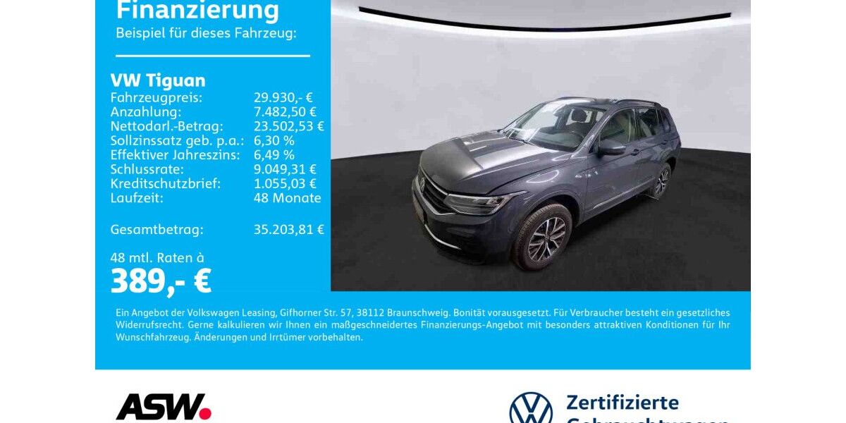 VW Tiguan 39.300 km 29.430 &euro; Bad Rappenau 74906