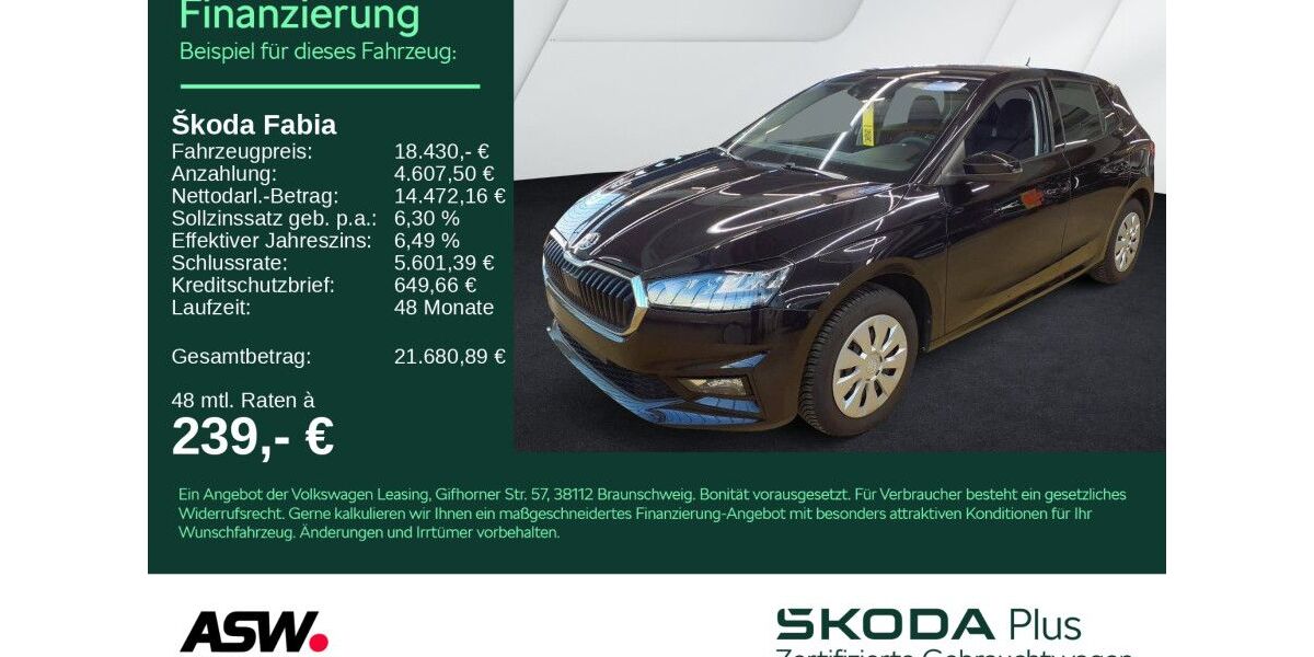 Skoda Fabia 5.200 km 17.830 &euro; Bad Rappenau 74906