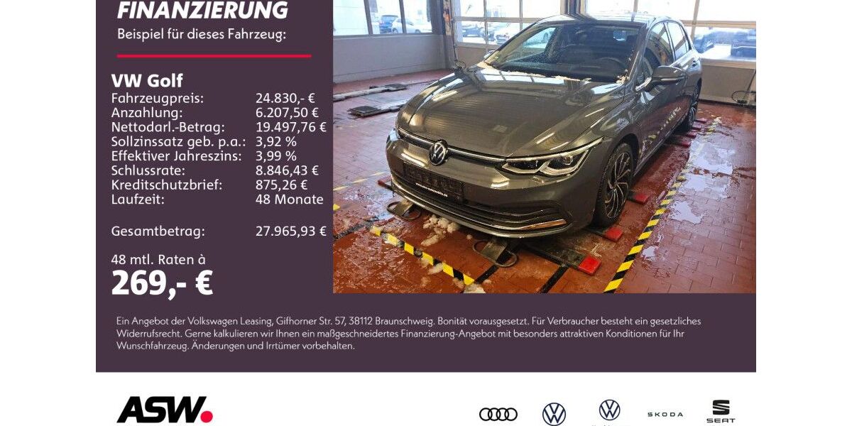 VW Golf 22.700 km 24.830 &euro; Weinsberg 74189