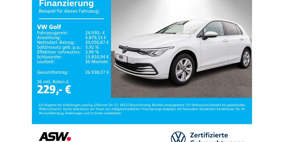 VW Golf 46.500 km 22.490 &euro; Sinsheim 74889
