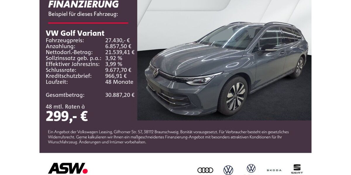 VW Golf 25.300 km 27.430 &euro; Weinsberg 74189