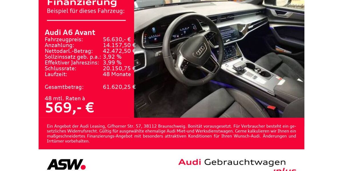 Audi A6 27.900 km 56.630 &euro; Heilbronn 74074