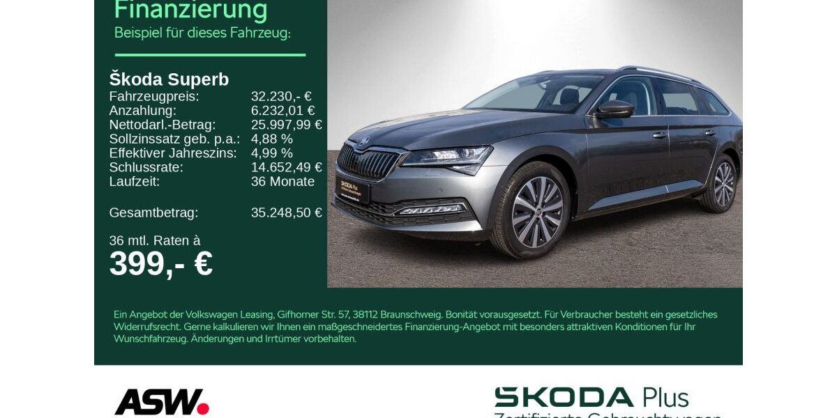 Skoda Superb 38.800 km 31.660 &euro; Heilbronn 74076