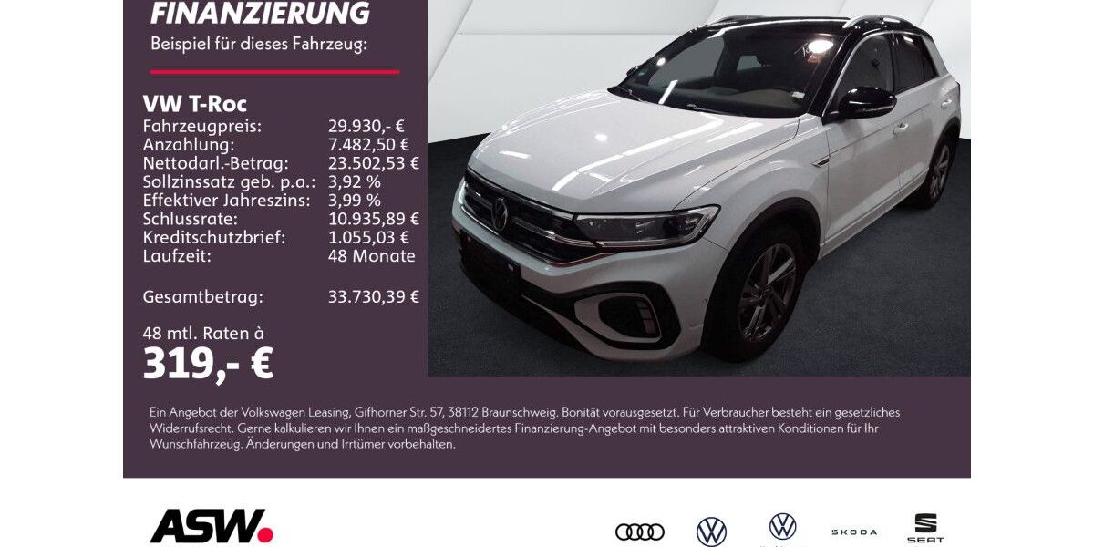 VW T-Roc 24.800 km 29.930 &euro; Weinsberg 74189