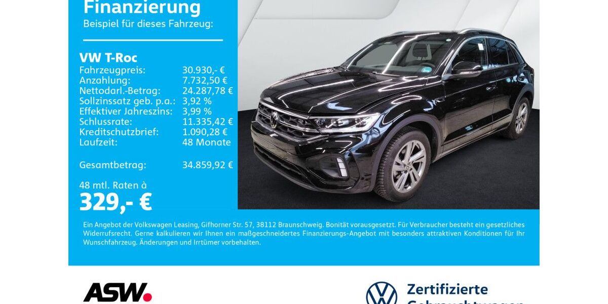 VW T-Roc 6.700 km 30.930 &euro; Neckarsulm 74172