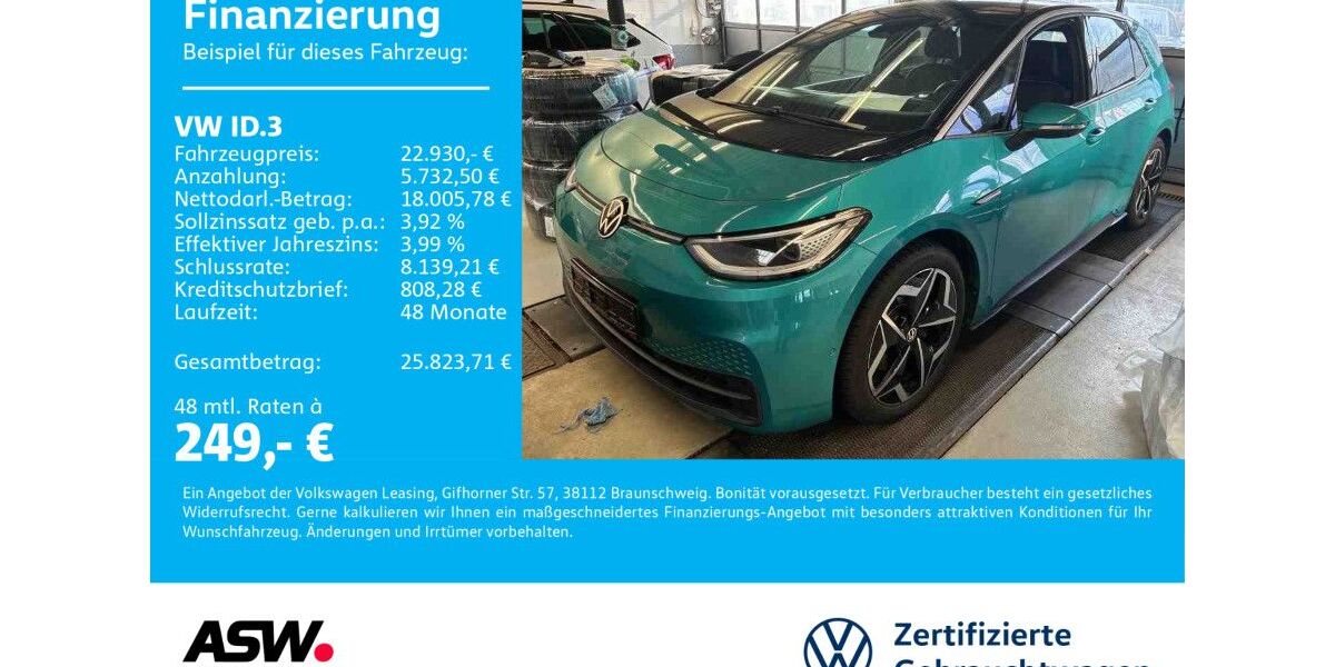 VW ID.3 46.800 km 22.930 &euro; Neckarsulm 74172