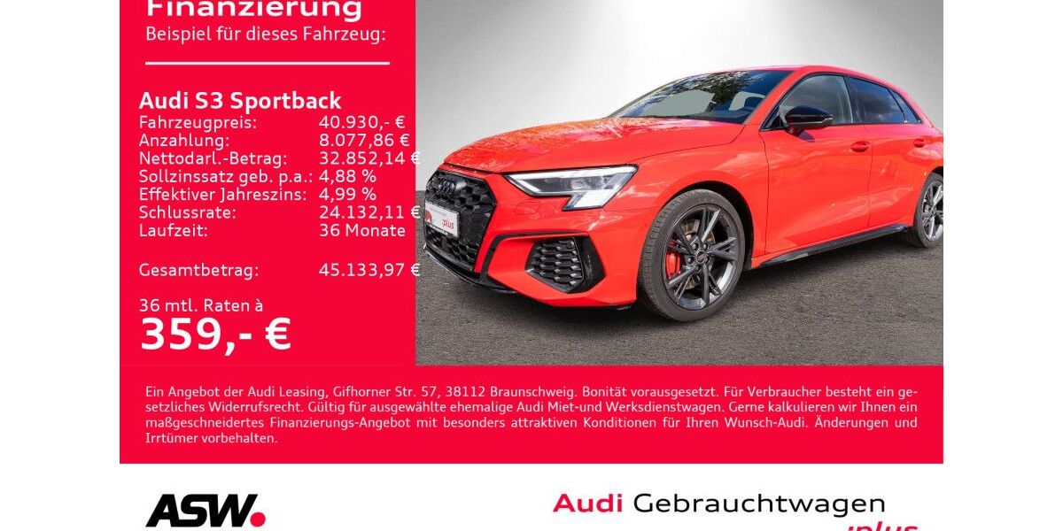 Audi S3 39.990 km 38.330 &euro; Heilbronn 74074